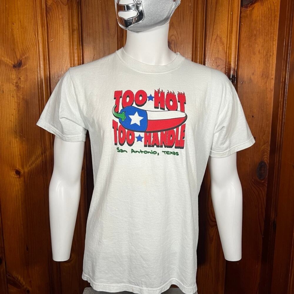 Gildan M Texas Graphic T-Shirt White Regular